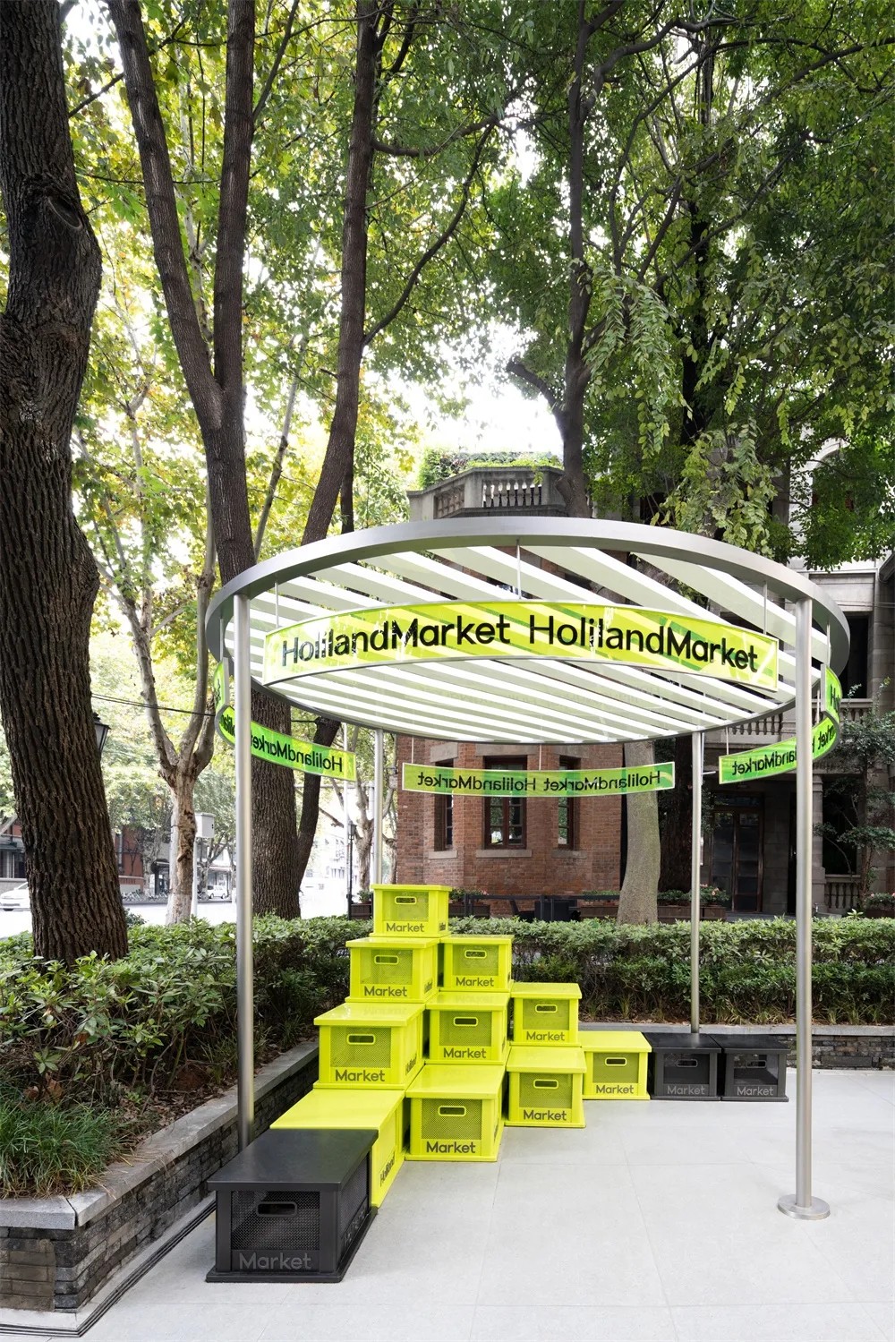 回归烟火集市好利来Market主题店餐饮空间设计(图6)