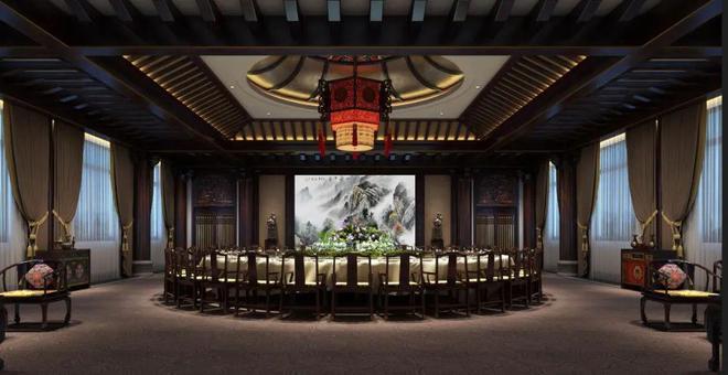 高贵的酒店空间眉州花溪苑古典中式设计(图2)