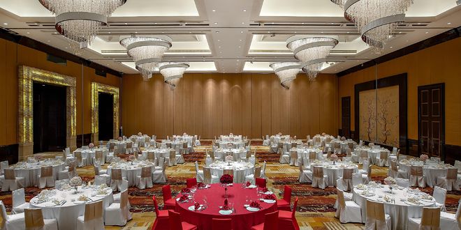 陕西宴会中心装修设计施工宴会厅装修设计西安酒店(图2)
