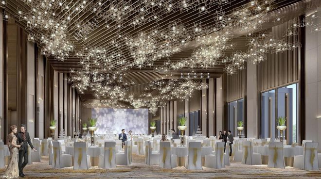 典雅宴会空间：酒店宴会厅装修美图大放送(图2)