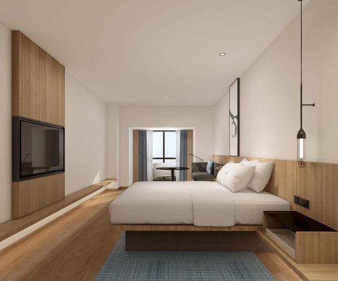 客房效果图展现精致典雅的居住空间(图1)