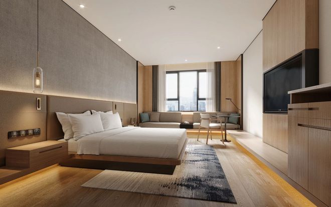 客房效果图展现精致典雅的居住空间(图3)