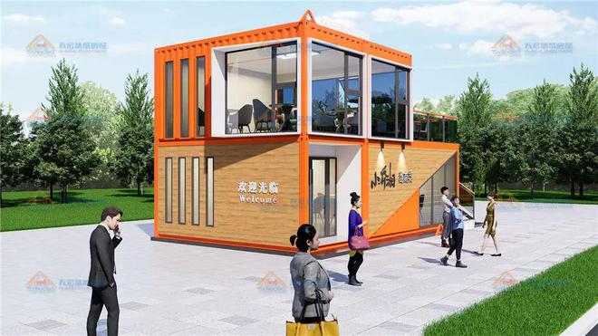 集装箱餐饮建筑设计工业感餐厅集装箱(图2)