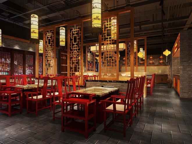 陕西餐饮店装修设计施工西安餐厅装修设计施工酒店餐饮(图4)