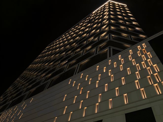 金奖作品深圳康莱德酒店建筑景观照明设计(图3)