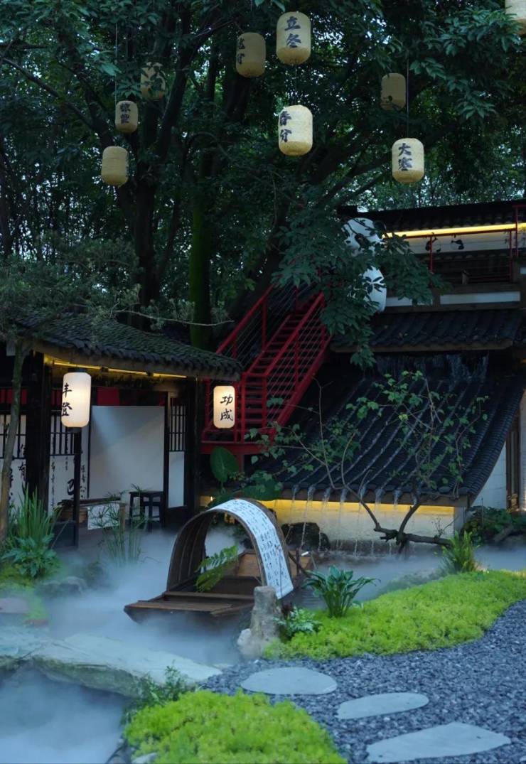 成都麓客设计：川渝集火锅探索西蜀园的宜居美学与川渝火锅文化(图8)