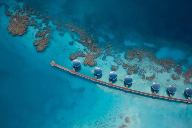 最新沙特Shebara酒店悬浮在海洋之上的奢华度假村(图2)