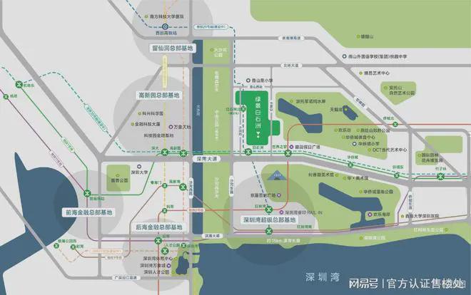 绿景白石洲璟庭基础配套设施世界之窗等旅游景点还有多个公园(图9)