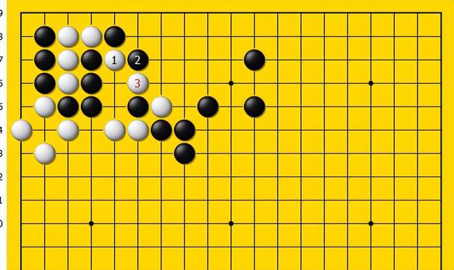 白棋断是妙手利用黑棋棋形的缺陷是白棋收官获得更大空的要点(图5)