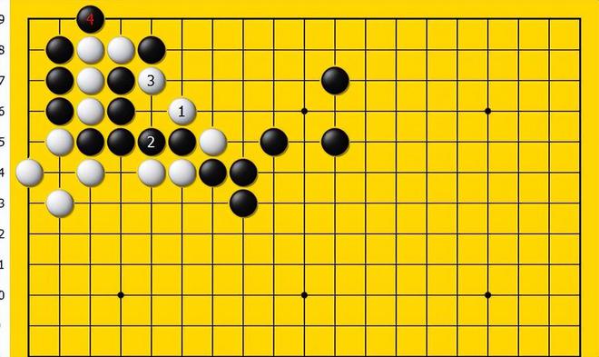 白棋断是妙手利用黑棋棋形的缺陷是白棋收官获得更大空的要点(图1)