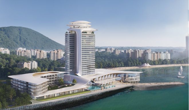 闲置十年烟台北部滨海地标迎“重生”洲际超五星级酒店破土(图2)