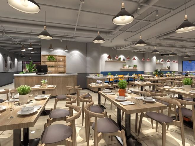 陕西餐饮店装修设计施工西安餐厅装修设计施工酒店餐饮(图3)