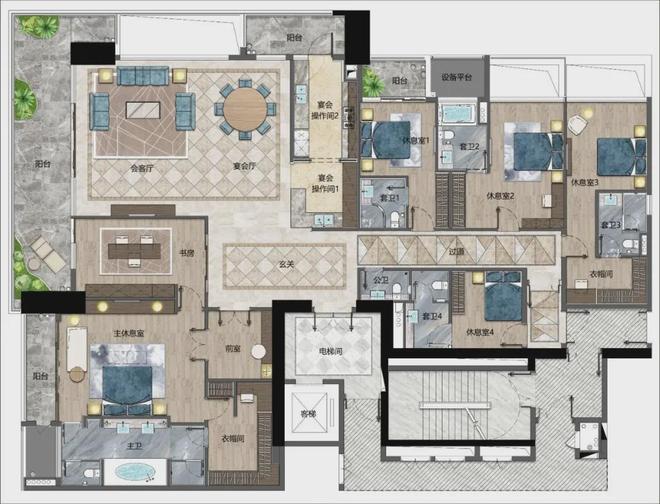 ⏳岁末臻礼收官盛典中山展盈天钻首页：中山超级大平层(图11)